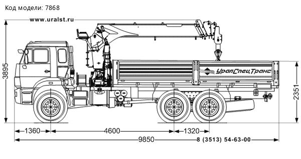 Бортовой Камаз 43118-46 с КМУ ИТ-150 УСТ-5453