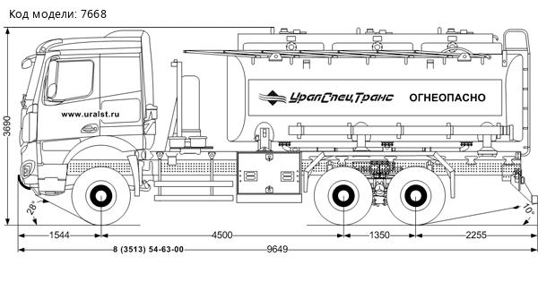 АТЗ 18-3 УСТ 5453Т1 Mercedes-Benz Actros 3345А