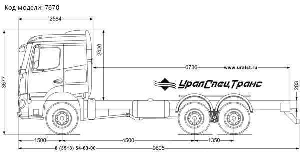 Шасси Mercedes-Benz 3345А
