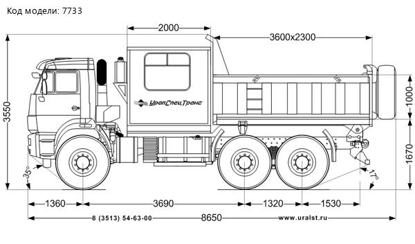САМОСВАЛ АС 10-8 ГПА УСТ 5453 КАМАЗ 43118-50