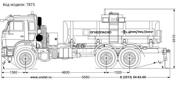 АТЗ-12Б УСТ 5453 Камаз 43118(RS) (CUMMINS) сп.м.