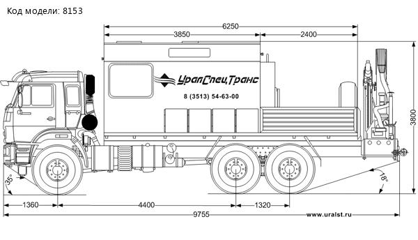 АРС с КМУ ИМ-150 УСТ 54535В Камаз 43118-3027-50 сп. м