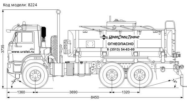 АЦН-11 УСТ 5453 Камаз 43118-50