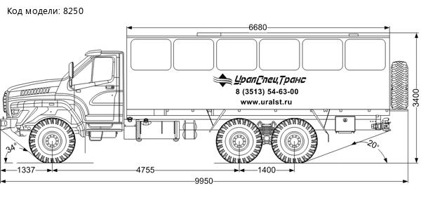 Вахтовый автобус УСТ-54534B