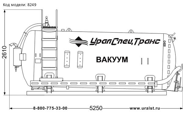 Навеска АКН (МВ) 10 УСТ Камаз, Урал с люком