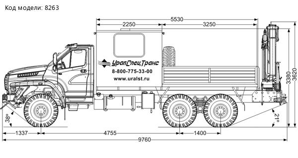 Грузопассажирский автомобиль (ГПА) УСТ 5453 с КМУ ИМ-95