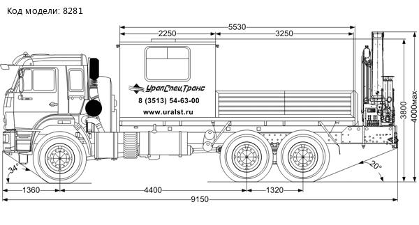 (ГПА) УСТ 54535B с КМУ Palfinger PK-12000