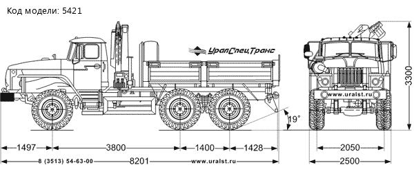 Бортовой Урал 5557-1112-60 с КМУ Palfinger PK-4501