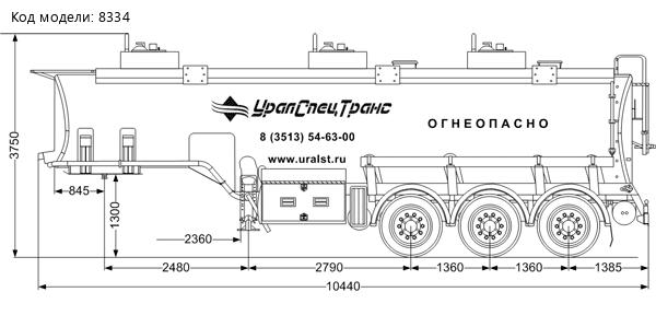 Полуприцеп-цистерна ППЦ 29К-32-3НУ УСТ 9465