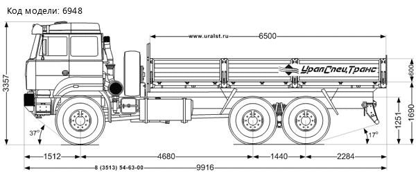 Бортовой автомобиль Урал 63701М УСТ-5453