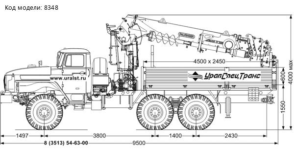 Бортовой автомобиль УСТ-54532F на шасси Урал 5557-60Е5