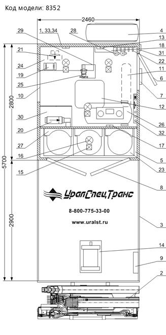 ПЛАНИРОВКА ГПА КАМАЗ 43118-50 С КМУ ИМ-150N