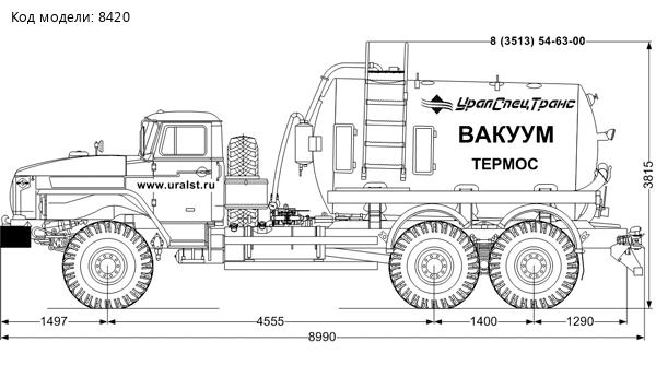 МВ-8Т КО УСТ 5453 Урал 4320-60, наружние шпангоуты, 5 мм