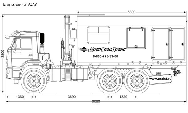 АРС с КМУ ИМ-55 УСТ 5453 Камаз 43118-23027-50