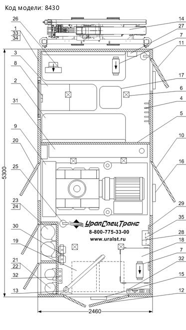 ПЛАНИРОВКА АРС КАМАЗ 43118-50 С КМУ ИМ-55