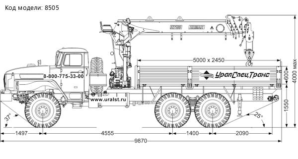 Бортовой автомобиль УСТ-54532Е, на шасси Урал 4320-60Е5