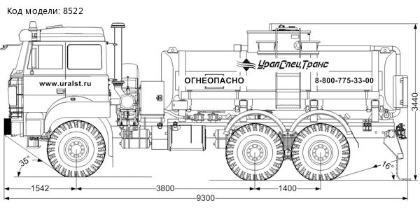 Автотопливозаправщик АТЗ-11Б УСТ 5453