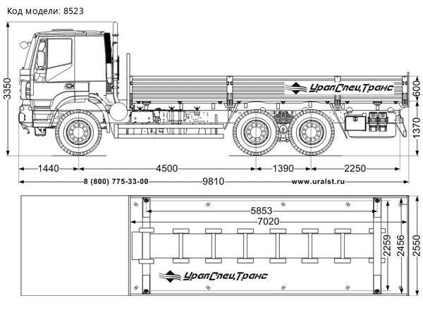 Контейнеровоз IVECO-AMT TRAKKER AT380T45W (навесное оборудование)