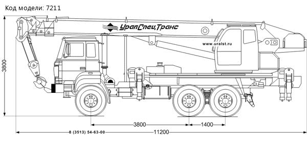 Автокран Челябинец КС-55732 Урал 5557