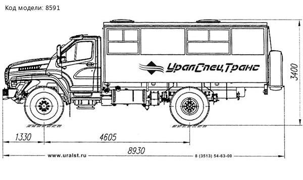 Автобус вахтовый Урал-NEXT