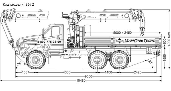 Бортовой автомобиль УСТ 54532F Урал NEXT 5557-72Е5Г38