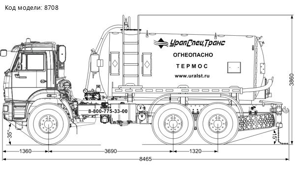 АКН-10Т КО УСТ 5453 Камаз 43118, термос, доработка ДОПОГ