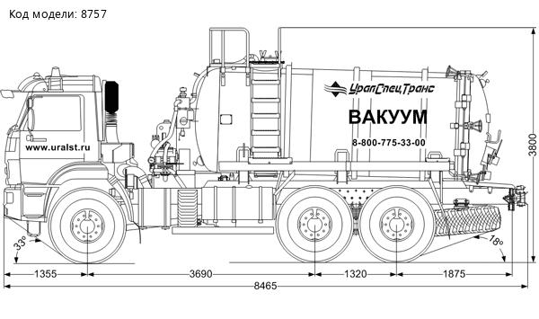 Вакуумная машина МВ-9+1-ОД КО-505 УСТ 5453A4-60