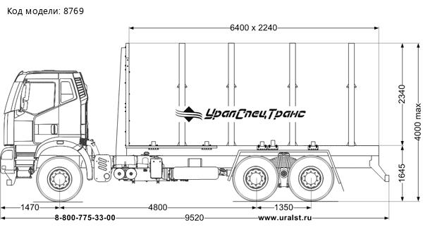 Сортиментовоз, FAW 3250 (6х4)