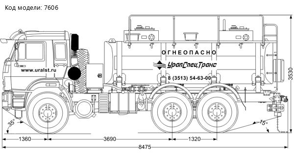 Автотопливозаправщик АТЗ-11-2Б УСТ 5453