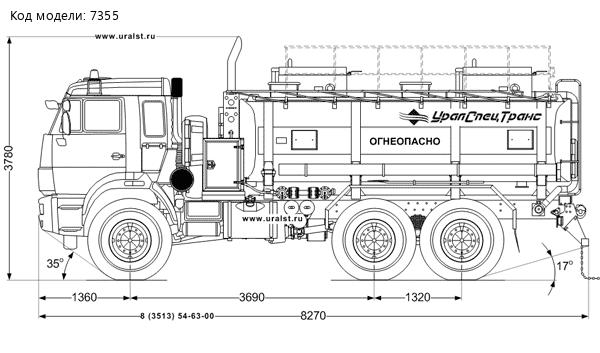 АТЗ-11-2 на шасси Камаз 43118-46