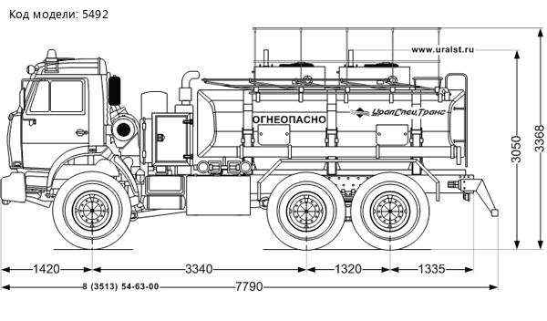 АТЗ-8-2Б на шасси Камаз 5350-42