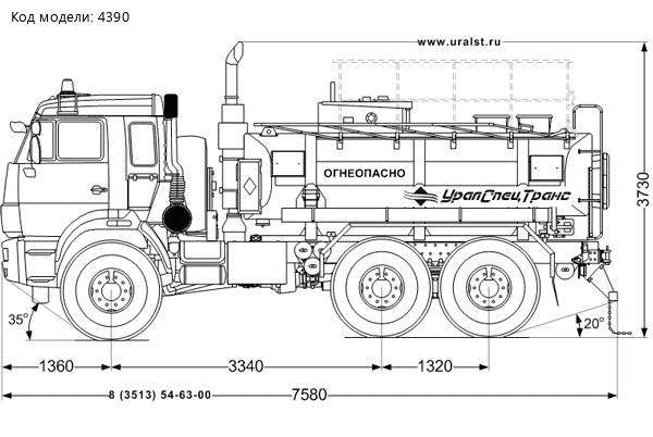 АТЗ-8 на шасси Камаз 5350-42