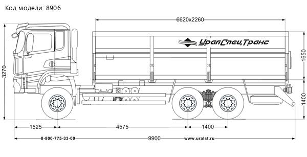 Самосвал зерновоз, УСТ 5453 SHACMAN (ШАКМАН) SX32586V384 X3000 (6X4) УСТ 5453