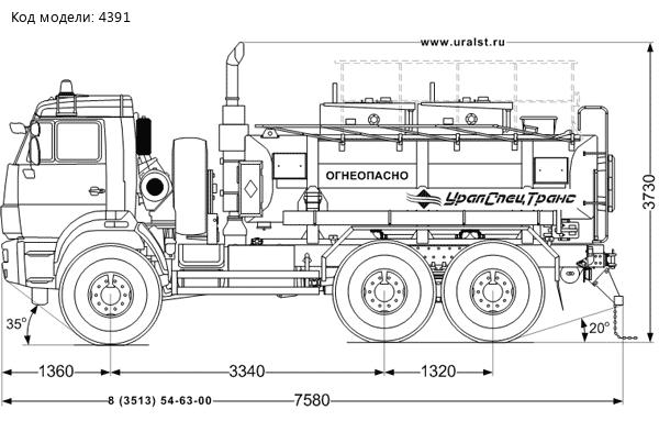 АТЗ-8-2 на шасси Камаз 5350-42