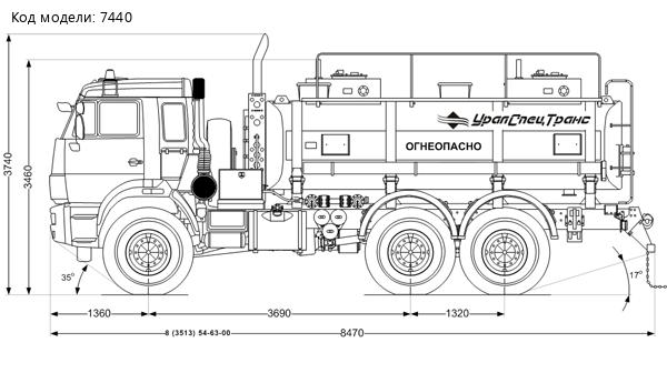 АТЗ-11-2Б УСТ-5453 на шасси Камаз 43118-46