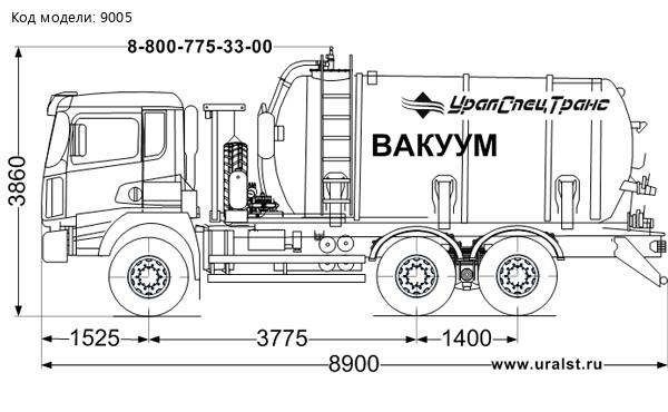  МВ-15 КО-505 УСТ 5453 SHACMAN SX32586Т385 6х6, 315/80 R22.5, КБ 3775