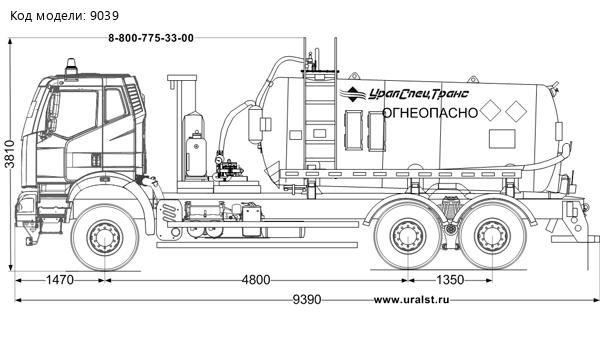 АКН-10 КО 505 УСТ 5453 FAW 3250 6Х6, КБ 4800 ДОПОГ