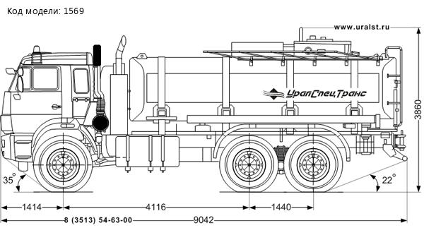 АТЗ-16 на шасси Камаз 65224-53