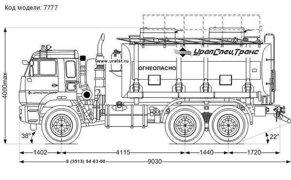 АТЗ-18-2 УСТ-5453 Камаз 65224-43