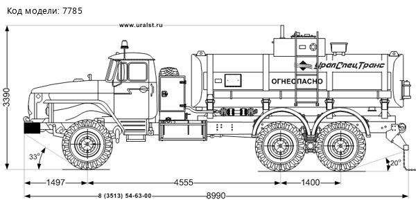 АТЗ-11Б УСТ 5453 Урал 4320-60Е5