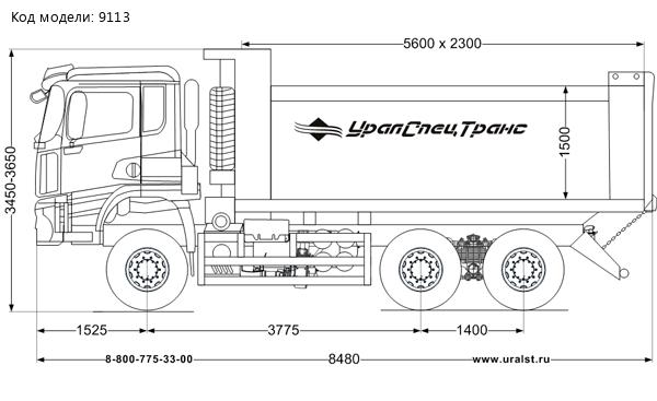 Самосвал SHACMAN (ШАКМАН) SX32586V385 X5000 (6X6)