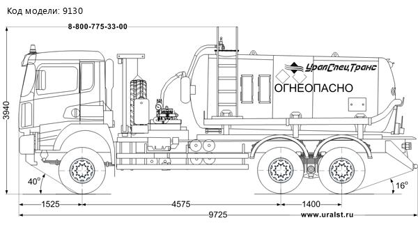  АКН-10 КО-505 УСТ 5453 SHACMAN SX32586V385 6х6, шины 14R20, КБ 4575 мм, ревизионный люк