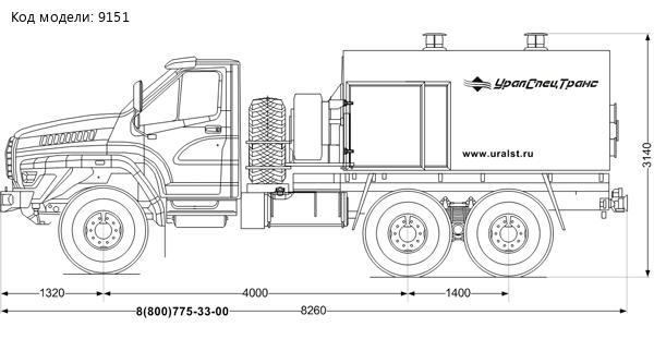  УМП-400 УСТ 5453 Урал 5557-6152-72 гидропривод