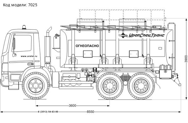 АТЗ-20-2 на шасси Mercedes Actros 3336K