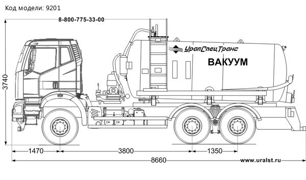 МВ-10 КО УСТ 5453 FAW 3250 6Х4, КБ 3800