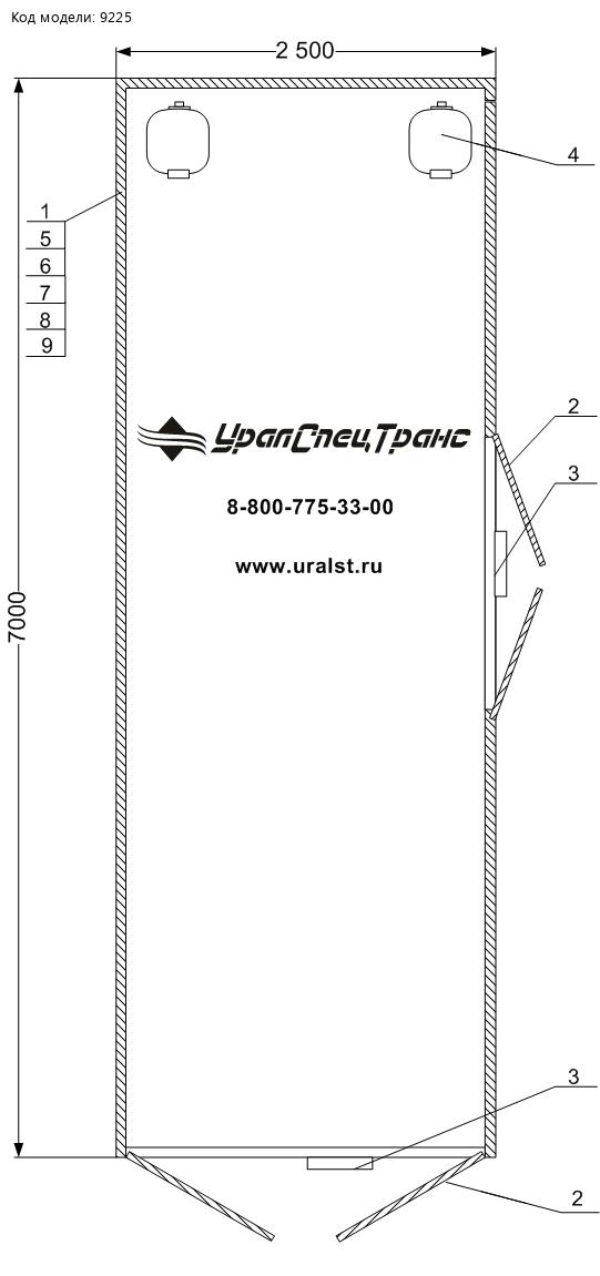 Планировка автомобиля ВВ SHACMAN SX32586V385