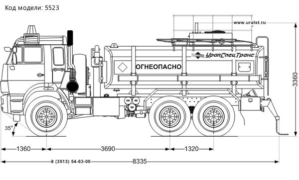 АТЗ-10 на шасси Камаз 44108RF