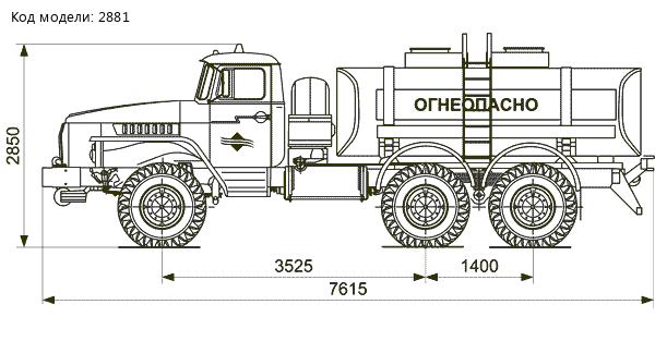 АВТОТОПЛИВОЗАПРАВЩИК АТЗ-7,5-4320