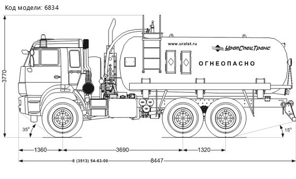 АКН-11 КО УСТ-5453 на шасси Камаз 43118-46