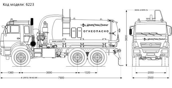 АКН-9-ОД PNR УСТ-5453 Камаз 43118 (CUMMINS)